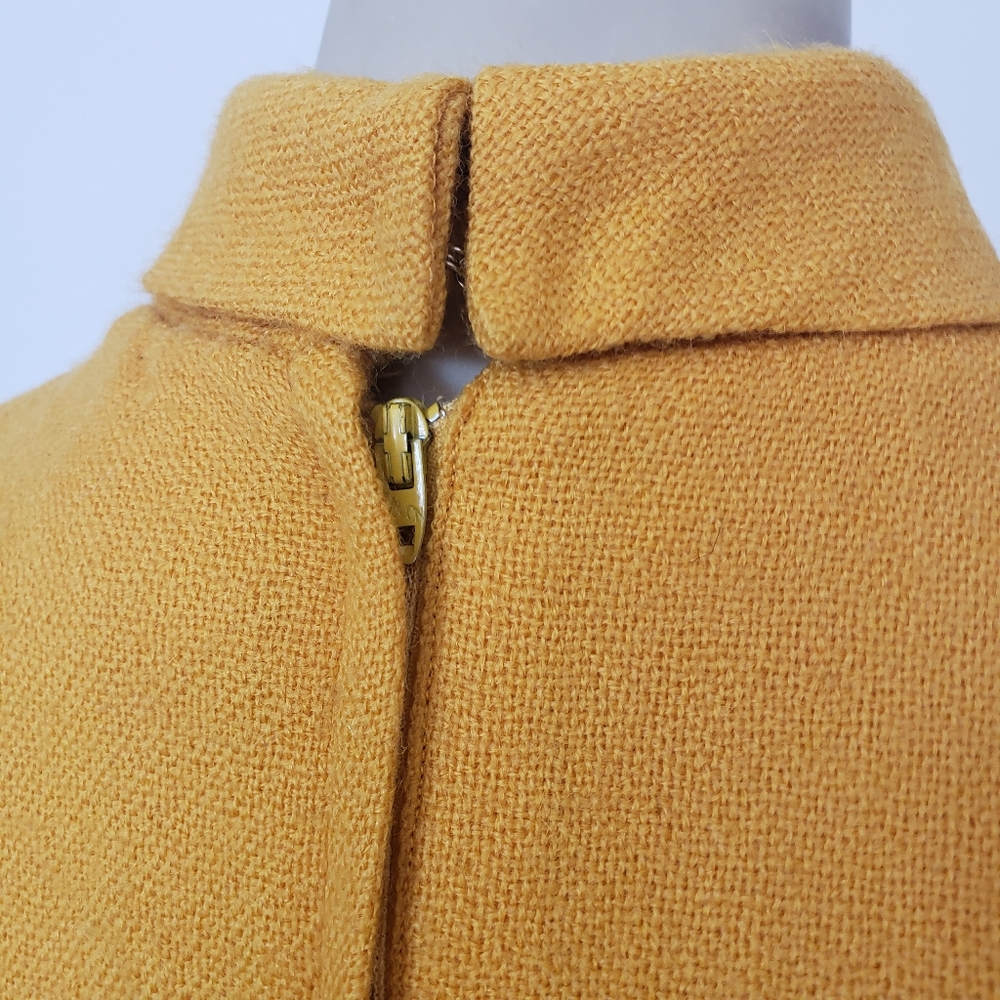 VTG 60s Yellow Mod Dress - Picture 6 of 10